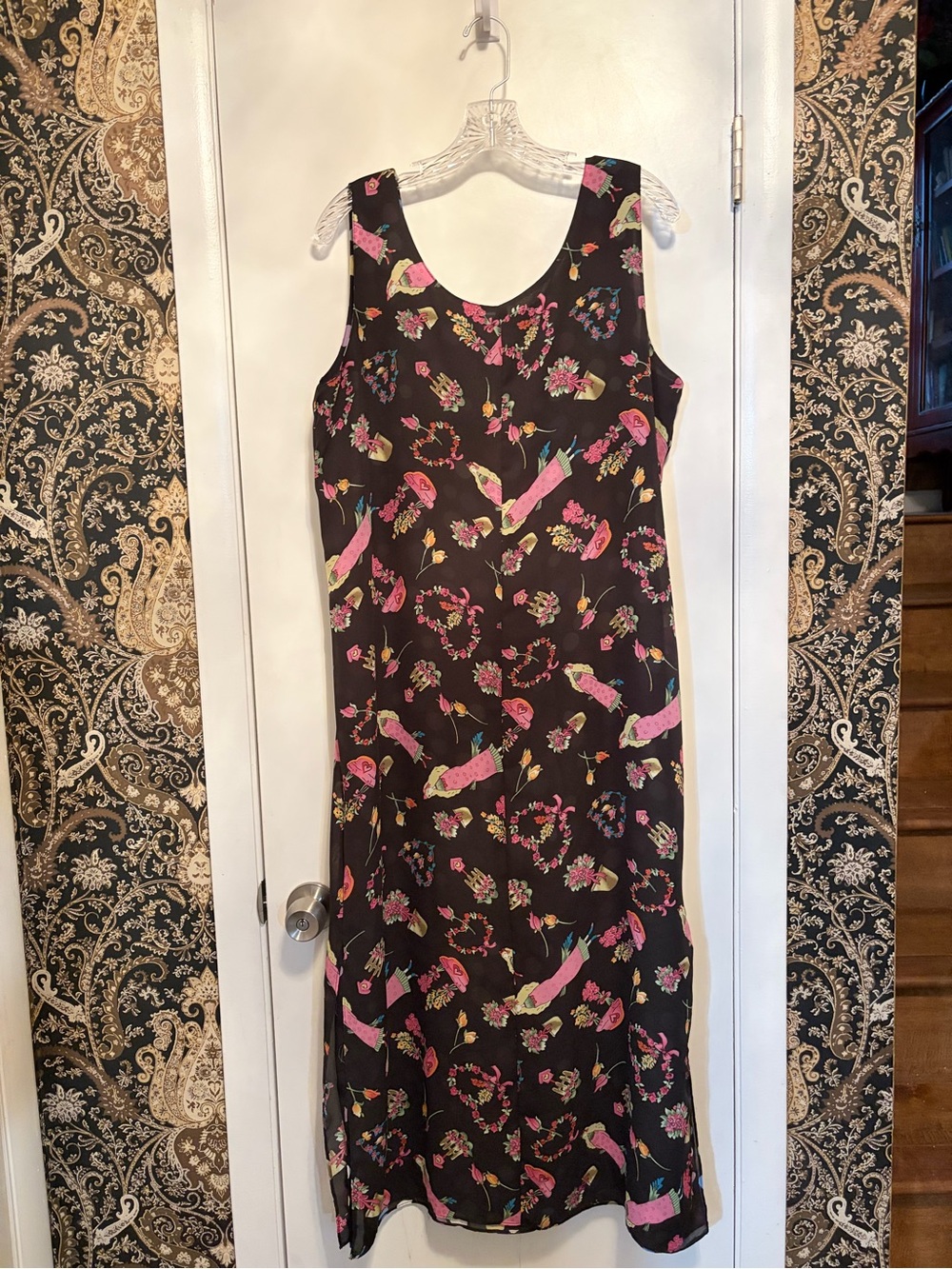 Polka Dot Midi Dress - on one side and Multi-feminine designs on the other side!